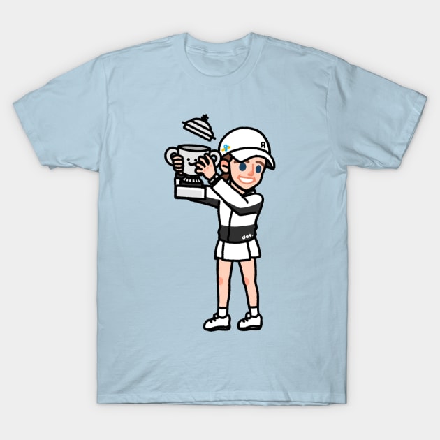 Iga Swiatek winning French Open T-Shirt by dotbyedot